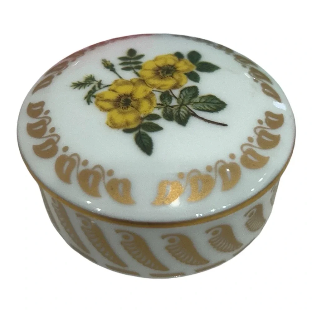 1980‎ Empress Josephine Rose Garden Porcelain Trinket Box Limited Edition